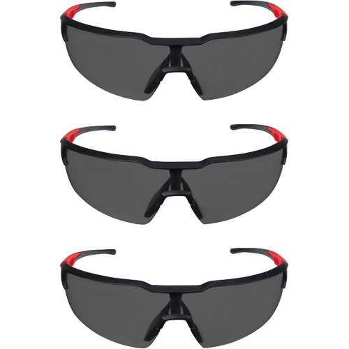 Safety Glasses, Smoke Lens, Anti-Scratch, ANSI Z87+/Meets/Exceeds CSA Z94.3 Auto-Cam