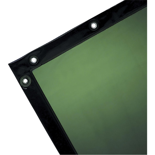 Rideau pour soudure, 72" x 72", Transparence Moyenne, Vert Auto-Cam
