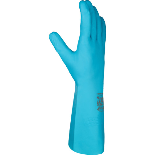 Flextril Chemical Gloves, Size 7, 12.5" L, Nitrile, Nylon Inner Lining Auto-Cam