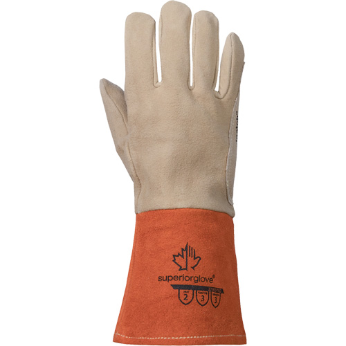 TIG Welding Gloves, Grain Deerskin, Size Medium Auto-Cam