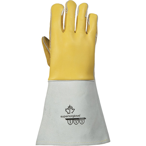 TIG Welding Gloves, Grain Elkhide, Size Small Auto-Cam