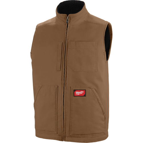 Veste doubl&eacute;e en sherpa ultra-r&eacute;sistante, Hommes, Petit, Brun Auto-Cam