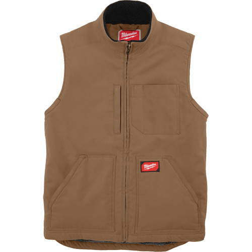 Veste doubl&eacute;e en sherpa ultra-r&eacute;sistante, Hommes, Petit, Brun Auto-Cam