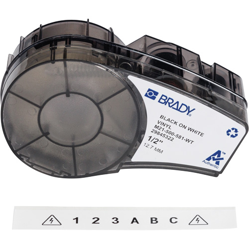 Repositionable Multi-Purpose Labels with Ribbon, Black Auto-Cam