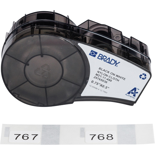 Aggressive Adhesive Multi-Purpose Labels with Ribbon, Black Auto-Cam