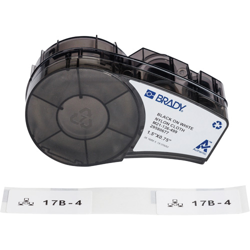 Aggressive Adhesive Multi-Purpose Labels with Ribbon, Black Auto-Cam