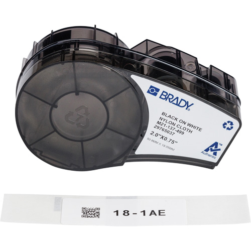 Aggressive Adhesive Multi-Purpose Labels with Ribbon, Black Auto-Cam