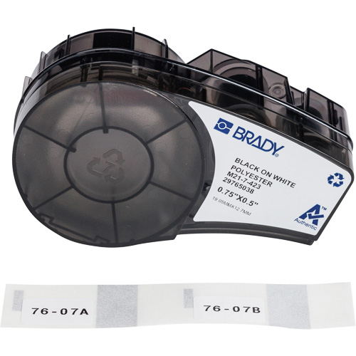 Harsh Environment Multi-Purpose Labels with Ribbon, Black Auto-Cam