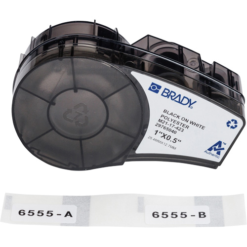 Harsh Environment Multi-Purpose Labels with Ribbon, Black Auto-Cam
