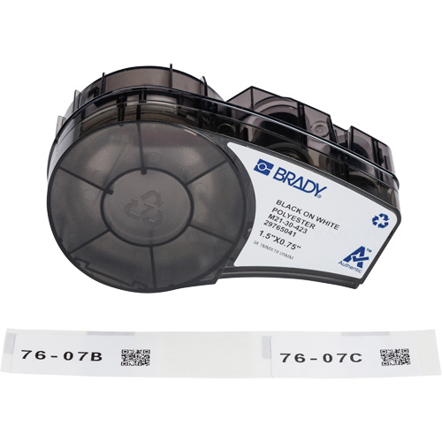 Harsh Environment Multi-Purpose Labels with Ribbon, Black Auto-Cam