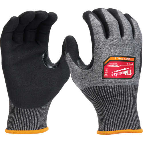 Gants enduits par trempage &agrave; dext&eacute;rit&eacute; &eacute;lev&eacute;e, Taille Petit, Calibre 18, Rev&ecirc;tement Nitrile, Enveloppe en Nylon/Poly&eacute;thyl&egrave;ne/Tungst&egrave;ne, ASTM ANSI niveau A8/EN 388 niveau F Auto-Cam