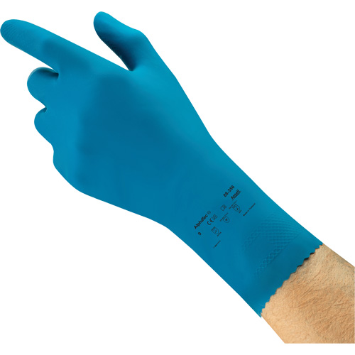 AlphaTec&reg; 88-356 Chemical-Resistant Food-Processing Gloves, Size 7, 12" L, Rubber Latex, 17-mil Auto-Cam