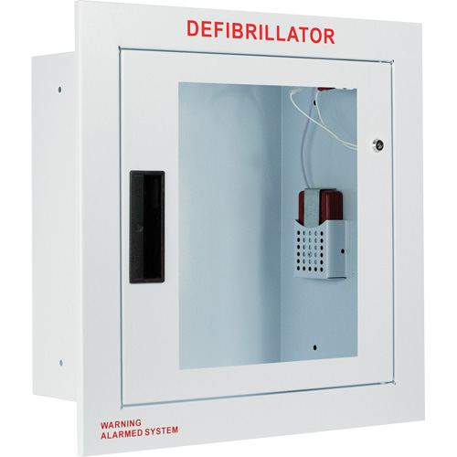 Fully Recessed Large Cabinet with Alarm, Zoll AED Plus&reg;/Zoll AED 3/Cardio-Science/Physio-Control For, Non-Medical Auto-Cam