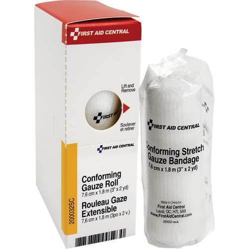 SmartCompliance&reg; Refill Conforming Stretch Gauze Bandage, Roll, 6' L x 3" W, Sterile, Medical Device Class 1 Auto-Cam