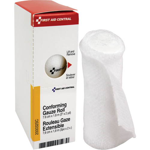 SmartCompliance&reg; Refill Conforming Stretch Gauze Bandage, Roll, 6' L x 3" W, Sterile, Medical Device Class 1 Auto-Cam