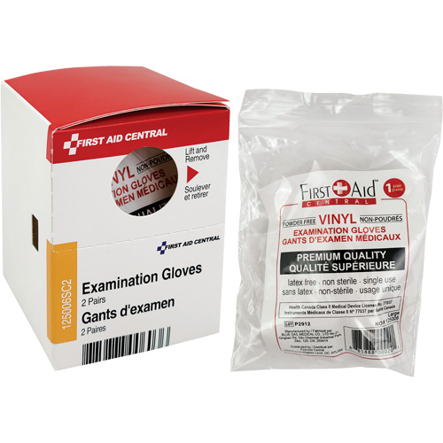 Recharge de gants d'examen SmartCompliance, Vinyle, Sans poudre, Transparent, Classe 2 Auto-Cam