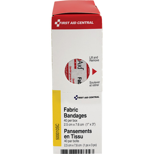 SmartCompliance&reg; Refill Adhesive Bandages, Rectangular/Square, 3", Fabric, Non-Sterile Auto-Cam