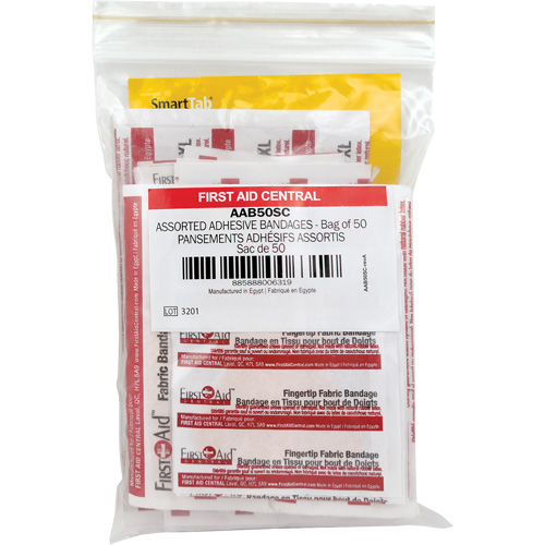 Recharge de bandages adh&eacute;sifs SmartCompliance, Assorti, Tissu/Plastique, Non st&eacute;rile Auto-Cam