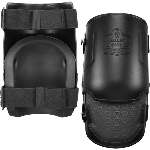 ProFlex 360 Hard Shell Hinged Knee Pads, Buckle Style, Rubber Caps, Foam Pads Auto-Cam