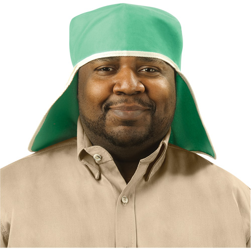 Weldlite Welding Cap With Neck Drape, One Size, Green Auto-Cam