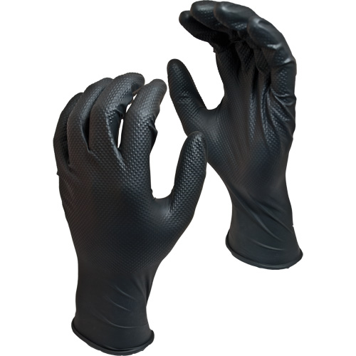 Gants jetables biod&eacute;gradables Green Monkey, Petit, Nitrile, 8 mils, Sans poudre, Noir Auto-Cam