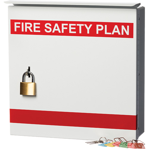 Boîte pour plan de s&eacute;curit&eacute; en cas d'incendie Auto-Cam