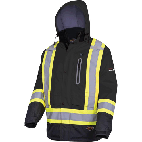 5409 Veste imperm&eacute;able &agrave; isolation thermique, Hommes, Petit, Noir Auto-Cam