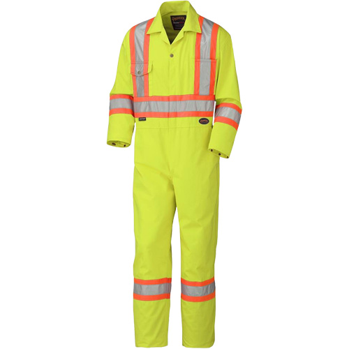 5512 Coveralls, 36, High Visibility Lime-Yellow Auto-Cam
