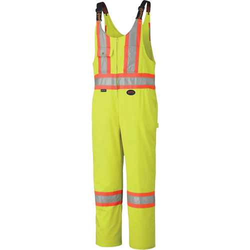 6616 Overalls, Poly-Cotton, 36, High Visibility Lime-Yellow Auto-Cam