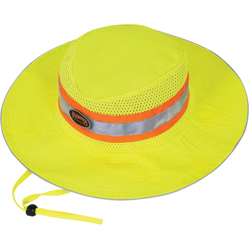 279 Ranger's Hat with Strap, High Visibility Lime-Yellow, Polyester Auto-Cam