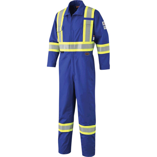 7704 Combinaison &agrave; haute visibilit&eacute; FR-Tech, Taille 42, Bleu royal, 10 cal/cm²/9,7 cal/cm² Auto-Cam