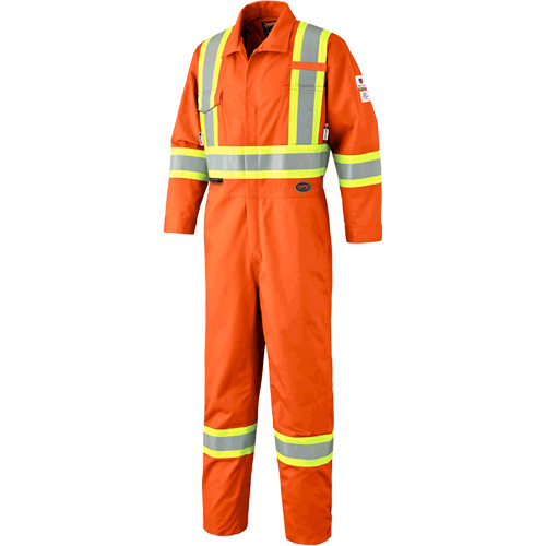 7702T Combinaison FR-Tech contre les arcs, Taille 40 (grand taille), Orange haute visibilit&eacute;, 10 cal/cm² Auto-Cam