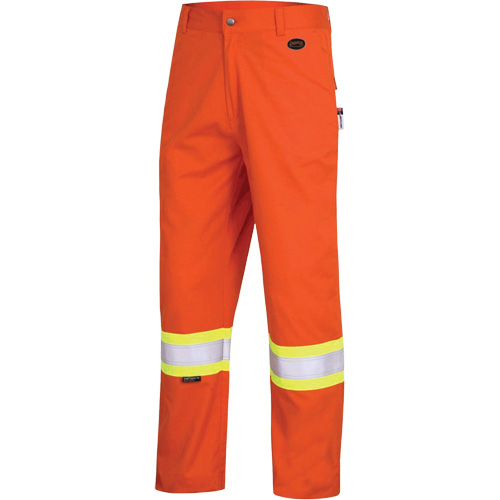 7763 FR-Tech&reg; 88/12 Arc Rated High-Visibility Safety Pants, 32, x 32, High Visibility Orange, 9.7 cal/cm² Auto-Cam