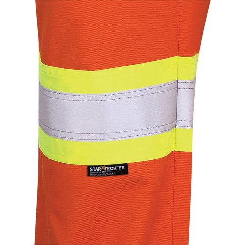 7763 FR-Tech&reg; 88/12 Arc Rated High-Visibility Safety Pants, 32, x 32, High Visibility Orange, 9.7 cal/cm² Auto-Cam