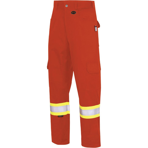 7765 FR-Tech&reg; 88/12 Arc Rated High-Visibility Safety Cargo Pants, 30, x 32, High Visibility Orange, 10 cal/cm² Auto-Cam