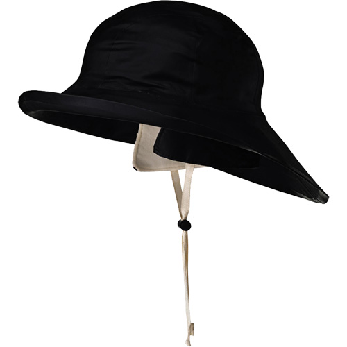 D5050 Chapeau Sou'wester traditionnel noir Dry King, Petit, Noir, Caoutchouc Auto-Cam