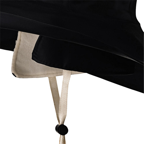 D5050 Chapeau Sou'wester traditionnel noir Dry King, Petit, Noir, Caoutchouc Auto-Cam
