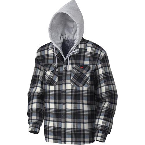 415BG Chemise &agrave; capuche matelass&eacute;e, Hommes, T-petit, Multicolore Auto-Cam
