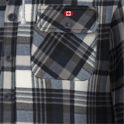 415BG Chemise &agrave; capuche matelass&eacute;e, Hommes, T-petit, Multicolore Auto-Cam