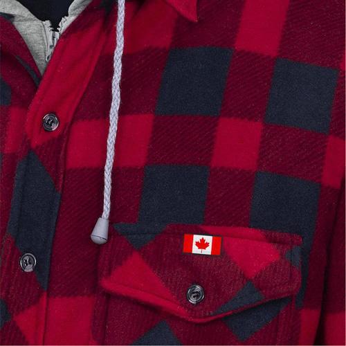 415RB Quilted Hooded Shirt, Men's, Small, Multi-Colour Auto-Cam