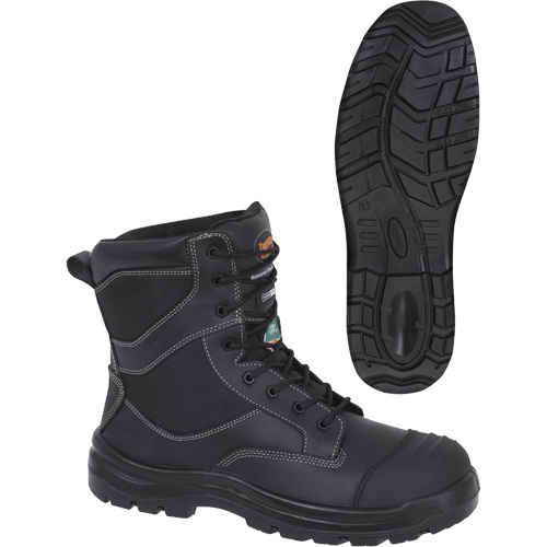 1050 Bottes de s&eacute;curit&eacute; composites noires, Cuir, Taille 14, Imperm&eacute;able Auto-Cam