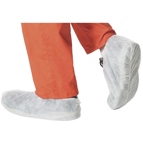 2022 Disposable Shoe Covers, One Size, Polypropylene, White Auto-Cam