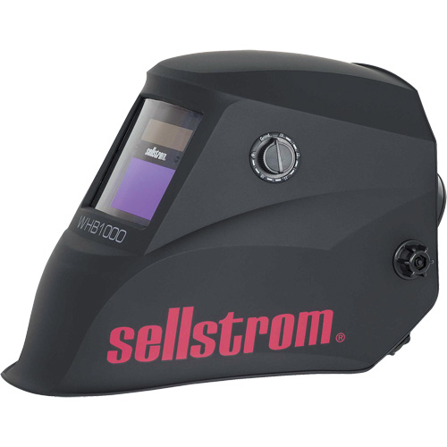 WHB1000 Casque de soudage ADF de la s&eacute;rie Advantage, 3,54" lo x 1,57" la Champ de vision, Noir/Rouge Auto-Cam