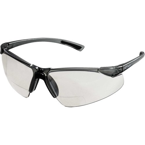 XM340RX Safety Glasses with 2X Magnification, Clear Lens, Anti-Scratch, ANSI Z87+/Meets/Exceeds CSA Z94.3 Auto-Cam