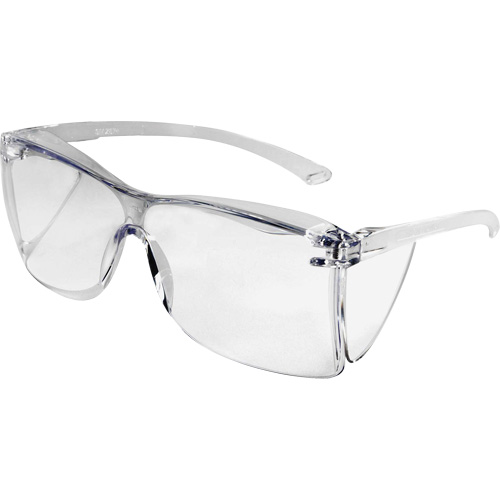 Lunettes de s&eacute;curit&eacute; OTG Guest-Gard, Lentille Transparent, ANSI Z87+/R&eacute;pond ou surpasse la norme CSA Z94.3 Auto-Cam