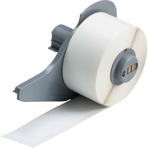 All-Weather Permanent Adhesive Label Tape, Vinyl, White, 1" Width Auto-Cam