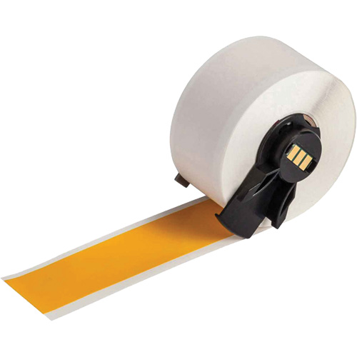 Multi-Purpose Label Tape, Vinyl, Yellow, 1" Width Auto-Cam