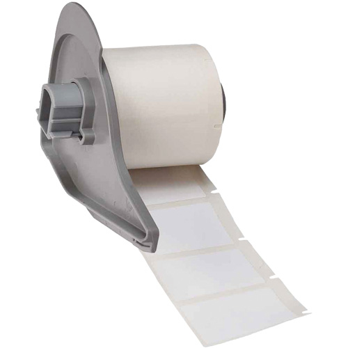 &eacute;tiquettes polyvalentes pour environnements difficiles, Polyester, 1,5" lo x 1" h, Blanc Auto-Cam