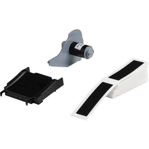 Raised Panel Labels, Polyester, 1" L x 4" H, Black Auto-Cam