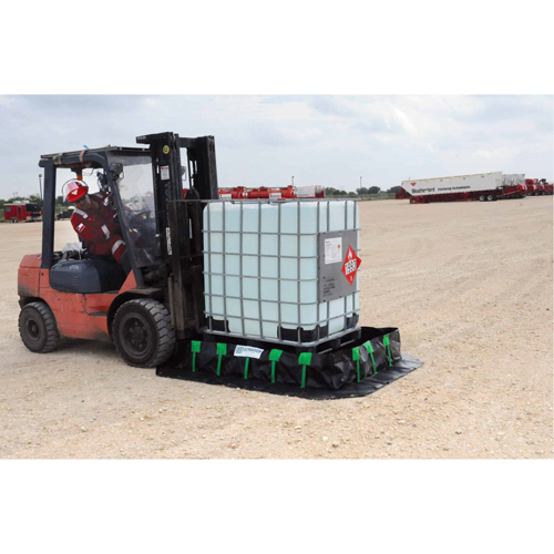 Berme Ultra-Containment Berm, Capacit&eacute; 269 gal. US, 6' la x 6' lo x 12" h, Paroi &agrave; piquets Auto-Cam
